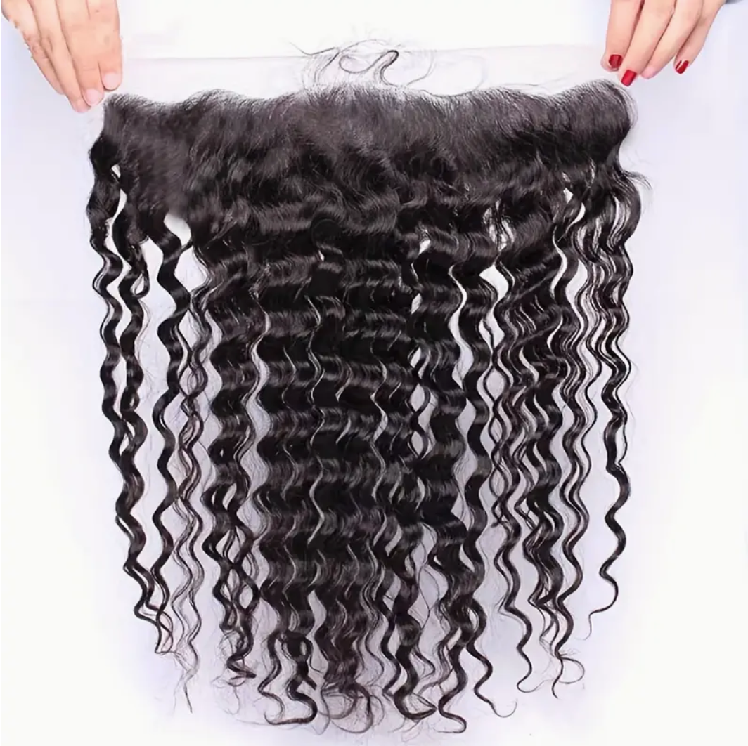 Deep Wave Virgin Human Hair Lace Frontals