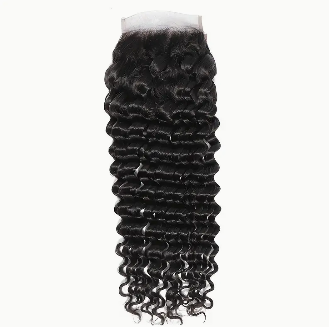 Deep Wave Virgin Human Hair Lace Closure