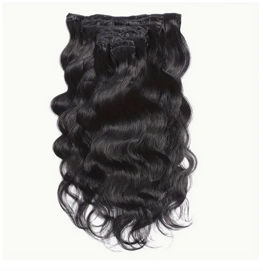 Body Wave Human Hair Clip In Extensions