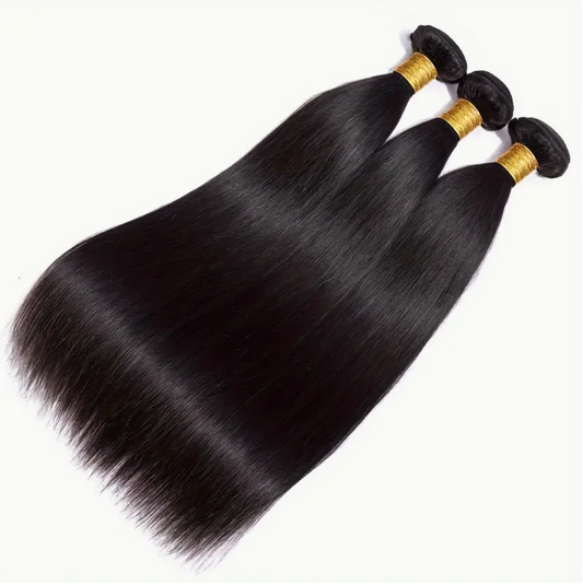 Straight Virgin Human Hair - 3 Bundle Deal