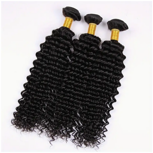 Deep Wave Virgin Human Hair Bundles - 3 Bundles Deal