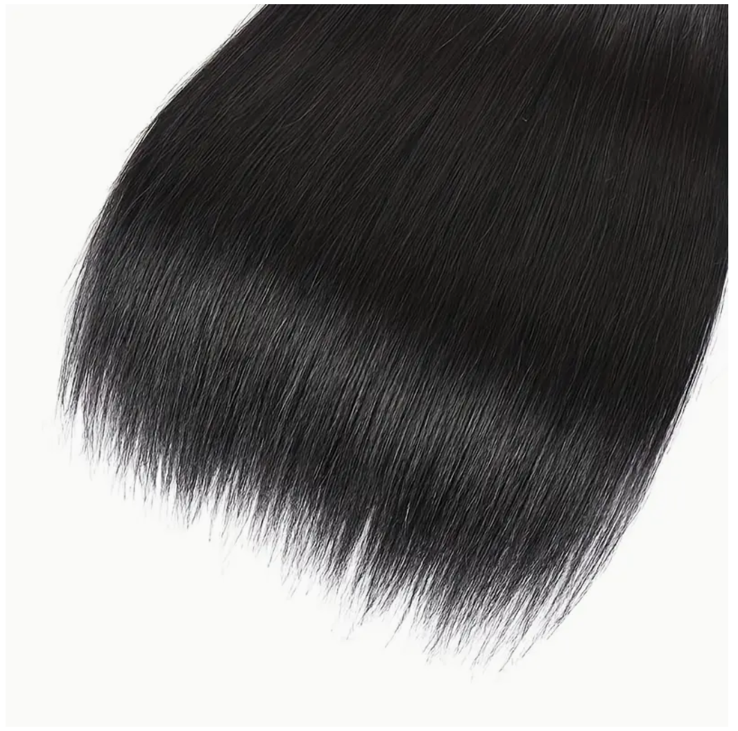 Straight Virgin Human Hair Bundles - 4 Bundles & Lace Frontal 6x6 HD