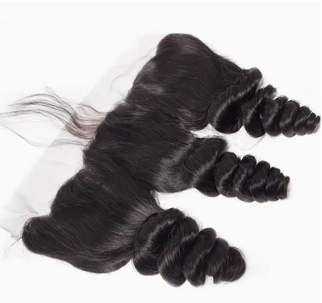 Loose Wave Virgin Human Hair Bundles - 4 Bundles & Lace Frontal 7x7 HD