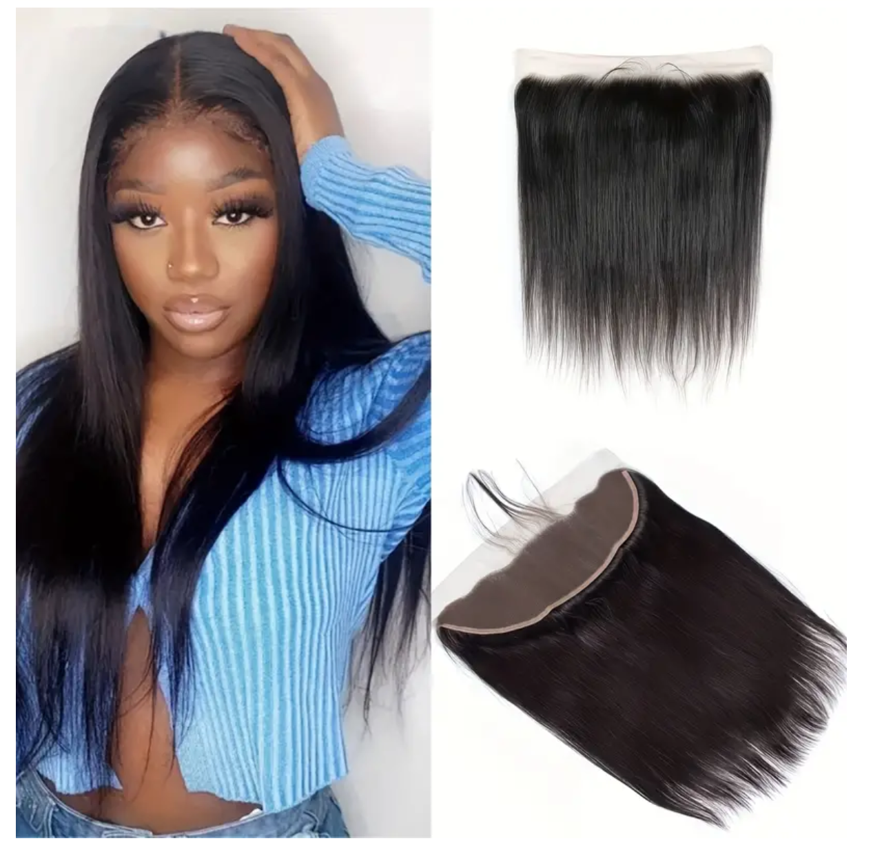 Straight Virgin Human Hair Lace Frontals