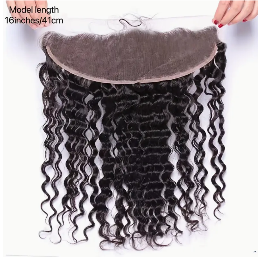 Deep Wave Virgin Human Hair Lace Frontals