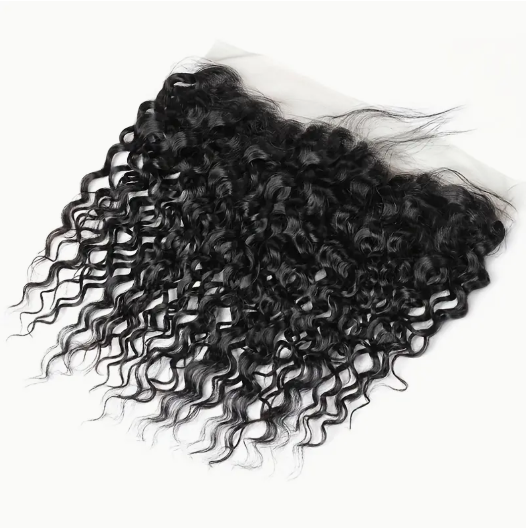 Water Wave Virgin Human Hair Lace Frontals