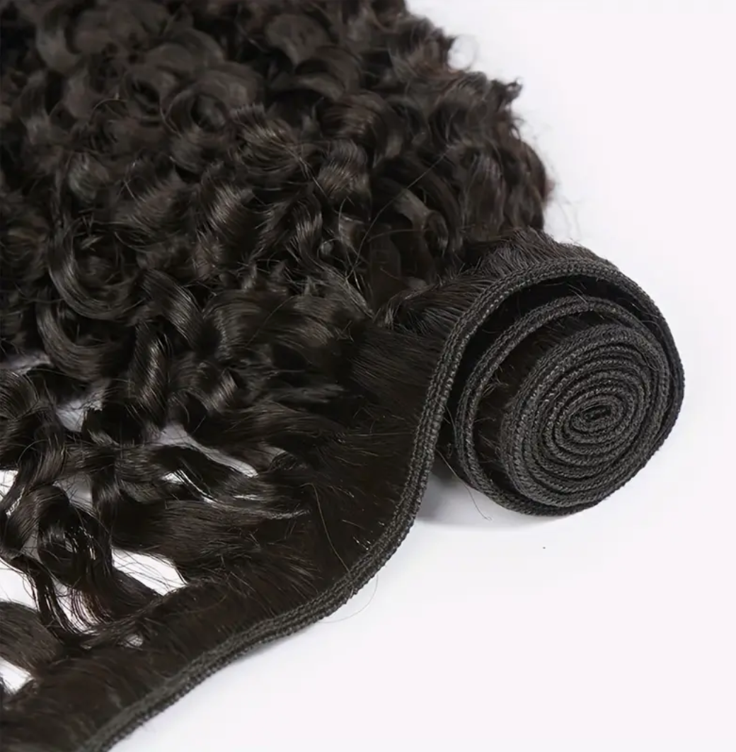 Water Wave Virgin Human Hair Bundles - 4 Bundles & Lace Frontal 6x6 HD