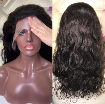 Body Wave HD Transparent Lace Frontal Glueless Human Hair Wig