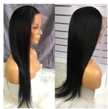 Straight HD Transparent Lace Frontal Glueless Human Hair Wig